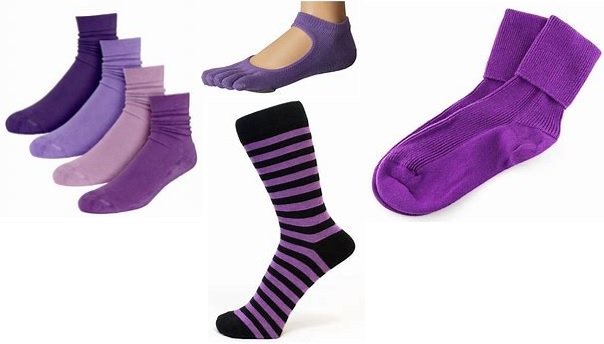 women's purple socks