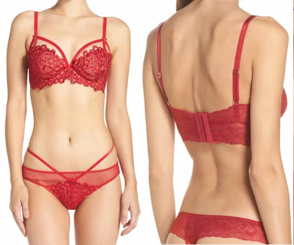 ladies red lingerie