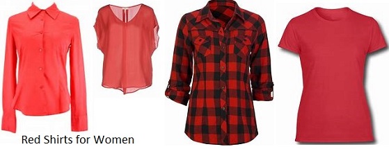 women's red shirts