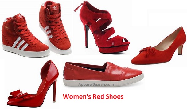women's red shoes