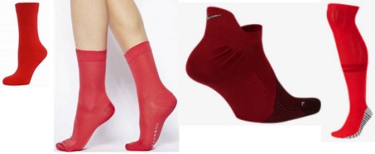 women's red socks
