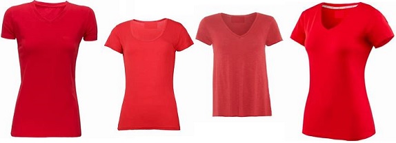 women's red t-shirts