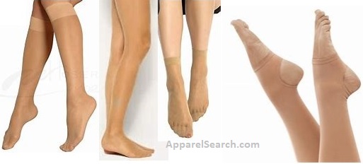 Womens Tan Hosiery