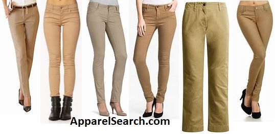 women's tan jeans