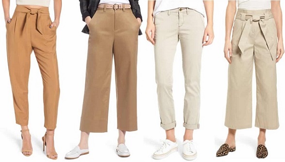 women's tan pants