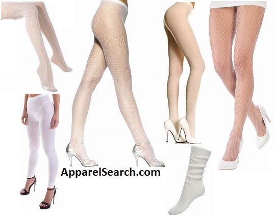 women's white hosiery