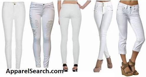 women's white jeans