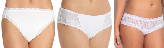 women's white panties