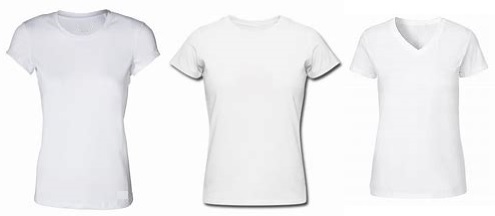women's white t-shirts