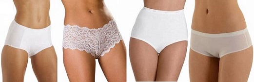 womens white underwear
