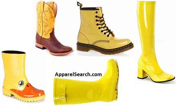 womens yellow boots