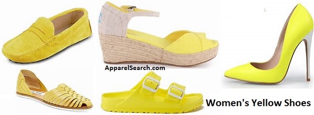 women's yellow shoes