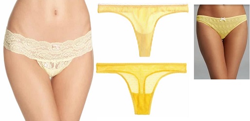 womens yellow underwear