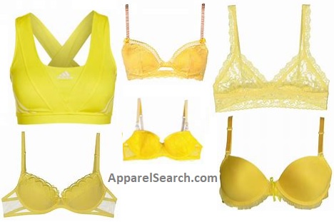 Women's Yellow Bras guide and information resource about Women's Yellow Bras  by Apparel Search