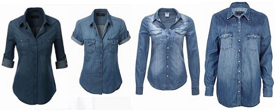 women's denim shirts