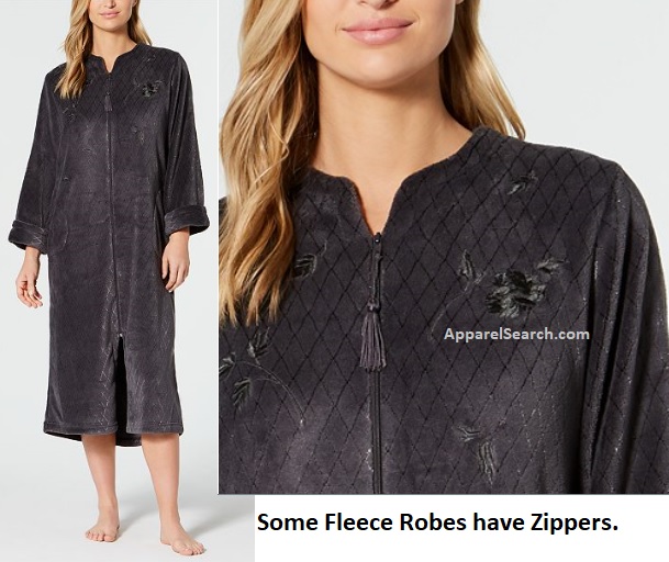 Women's Fleece Robe with Zipper