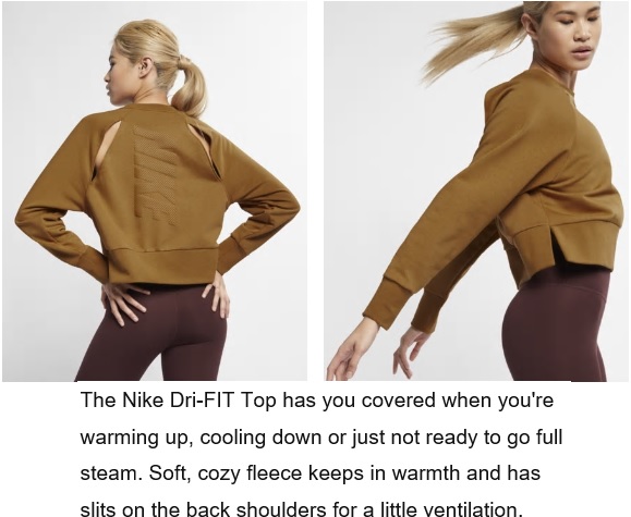 Women's Fleece Shirt Nike 2019