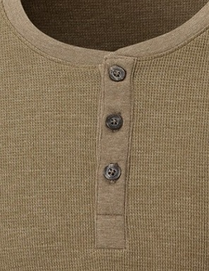 Henley Placket with Buttons