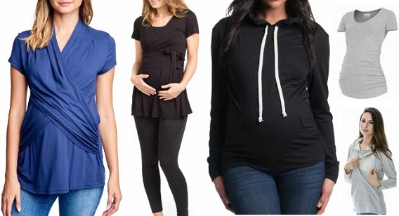 cotton maternity shirts