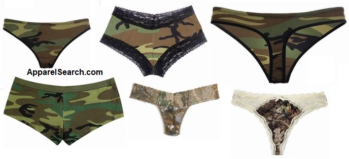 Womens Camo Underwear