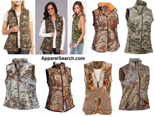 Womens Camo Vests