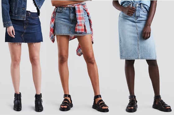 Cotton Denim Skirts