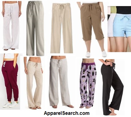 Cotton Drawstring Pants