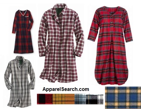 Women's Cotton Flannel Sleep Shirts