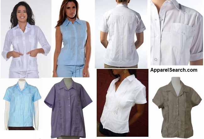 Women's Cotton Guayabera Shirts