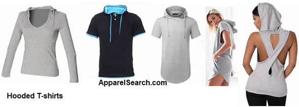 women's cotton hooded t-shirts