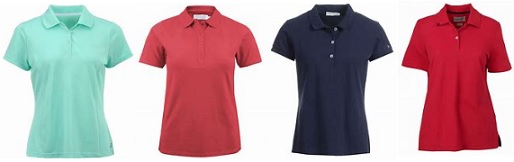 women's cotton polo shirts