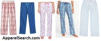 womens cotton poplin sleep pants