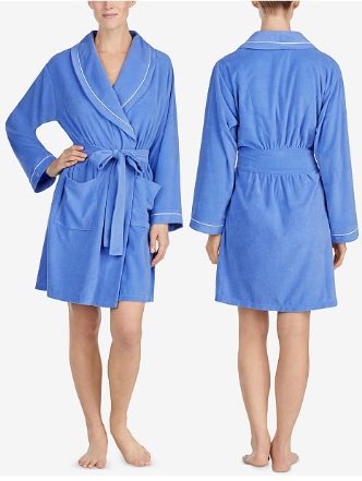 womens cotton terry robe