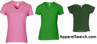 Women's cotton v-neck tees