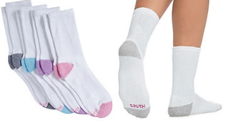 women's crew socks hanes