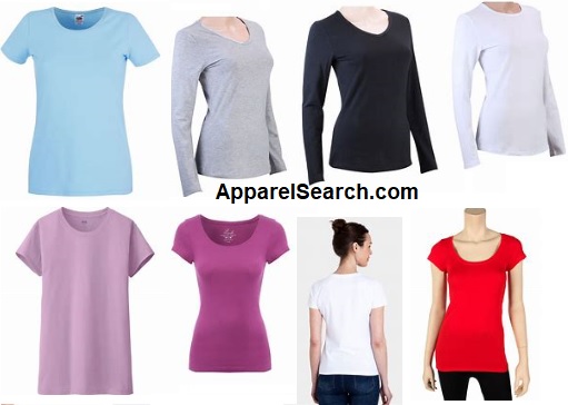 womens cotton crewneck tees