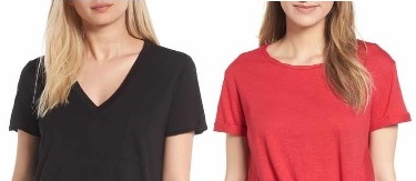 Women's V-neck & Crew Neck