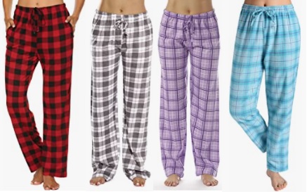 women's plaid lounge pants