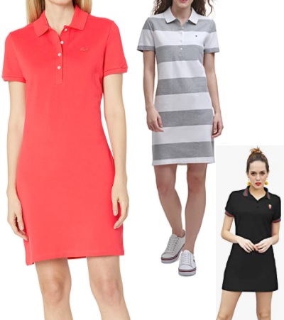 women's polo style shirt dresses