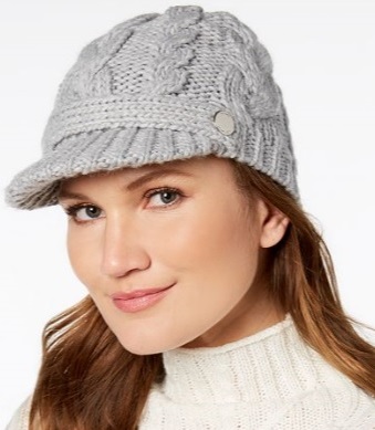 women's knit hat with brim