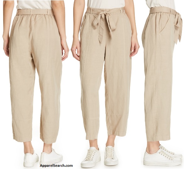 Khaki Capris Pants|women's Khaki Wide Leg Capris - High Waist Cotton Linen  Summer Pants