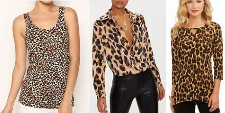 women's leopard print tops