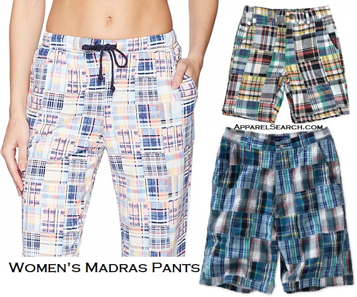 women's madras pants