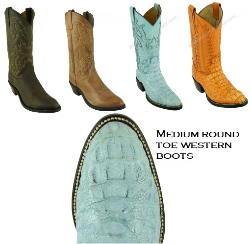 women's medium round toe western boots