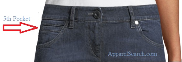 women's 5-pocket jean pocket