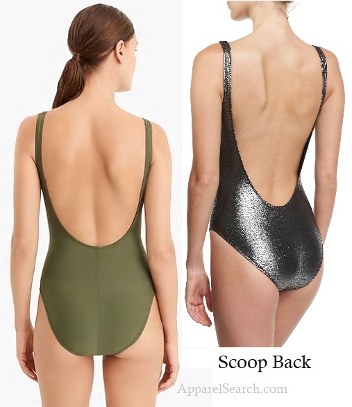 One Piece Scoop Back Swimwear