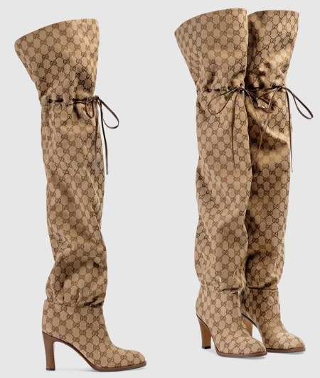 canvas over the knee boots