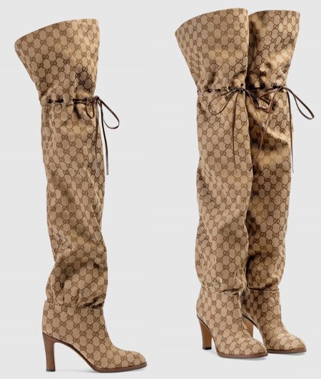 canvas over the knee boots