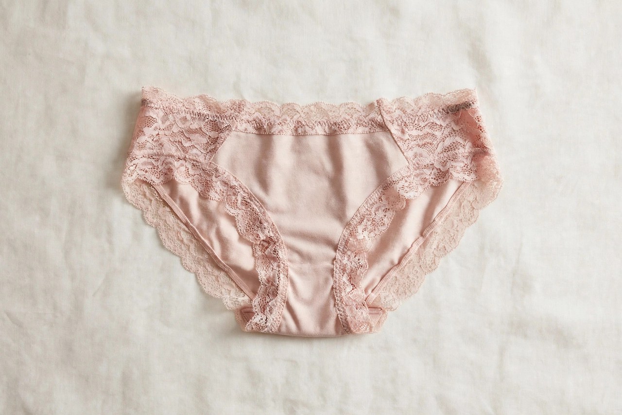 Women's low rise underwear shown as a flat lay product photograph, garment only, no people