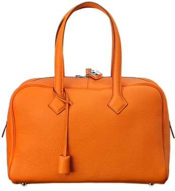 Hermes Victoria II Orange taurillon clemence 2014